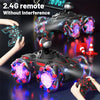 Q169 2.4G Magic Color Projection Stunt Remote Control Car(Black Red)