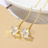 E2210-4 Crystal Long Ear Wire Women Simple Earrings