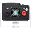 XUYUAN 4000W Car Inverter LED Colorful Atmosphere Light 4 USB Charging Converter, Specification: 12V-220V