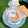 Children Adult Cartoon Inflatable Swimming Ring, Pattern: Sequin Silver Fish Tail Ring