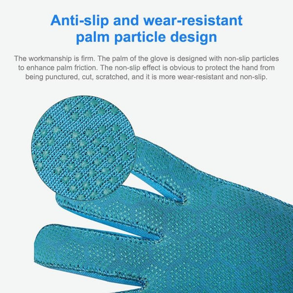 DIVE&SAIL 3mm Children Diving Gloves Scratch-proof Neoprene Swimming Snorkeling Warm Gloves, Size: XL for Aged 12-14(Blue)