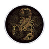Animal Pattern Round Superfine Fiber Beach Towel with Tassel, Size:150 x 150cm(Scorpion)