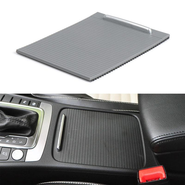 Car Center Console Water Cup Holder Cover Trim for Volkswagen Magotan / CC / Passat, Left Driving (Grey)