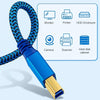 Printer / Hard Disk USB 3.0 A Male to B Male Connector Cable, Length:0.3m(Blue)