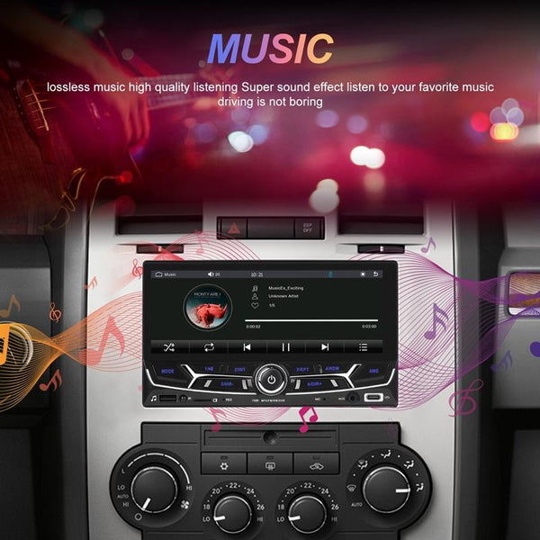 6.86inch Dual Butt Button Knob Player MP5 With Backup Camera Function / Bluetooth / CarPlay(Standard)