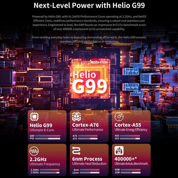 Teclast T65 Max Tablet PC 13 inch, 8GB+256GB,  Android 14 MediaTek Helio G99 Octa Core, 4G LTE Dual SIM