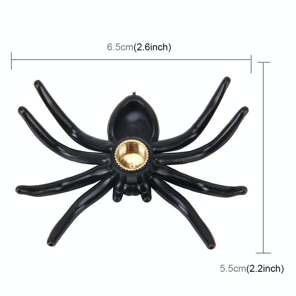 2 PCS Universal Spider Shape Car Motor Bicycle Tire Valve Caps (Red)