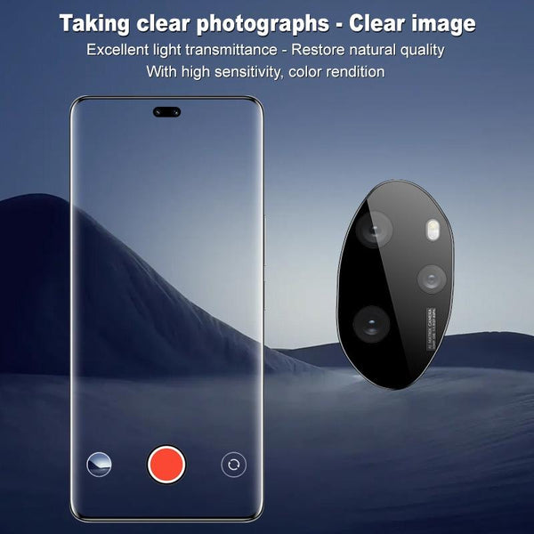For Honor 100 Pro imak Black Version HD Glass Rear Camera Lens Film, Self-positioning Version