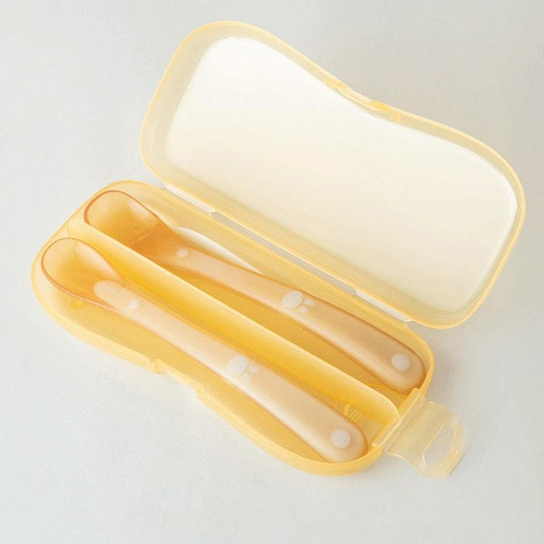 Baby Silicone Spoon Infant Silicone Feeding Spoon Soft Children Tableware, Specification: Without Box