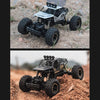 HD6141 1:16 Mountain-climbing Bigfoot Four-wheel Children Remote-controlled Off-road Vehicle Toy(Silver)