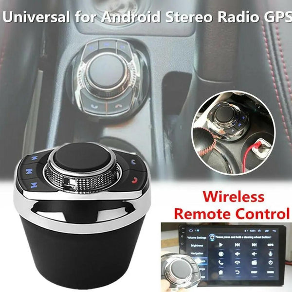 Multifunctional Car Cup Holder Wireless Knob Button Steering Wheel Button Remote Control without Light
