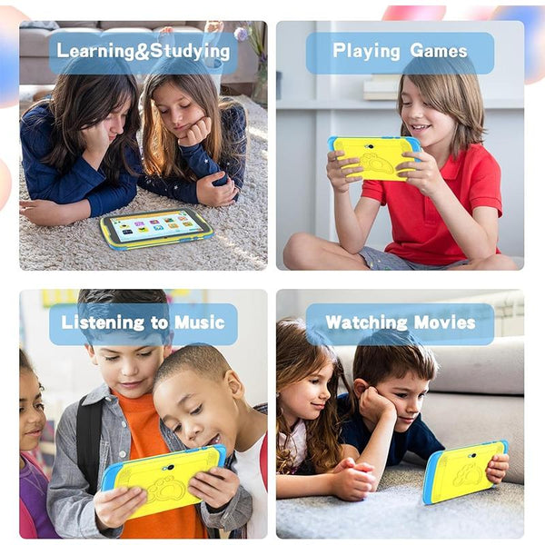 UNIWA  Boxchip Tab 8 WiFi Kid Tablet,  4GB+64GB, 8 inch Android 13 Allwinner A523 Octa Core CPU Support Google Play(Blue)