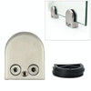 8-12mm Concave Curved Bottom Matte Polished 201 Stainless Steel Fixed Clip Railing Glass Wood Layer Board Clamp Bracket