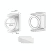 2pcs /Pack Turnable Circle Triangle Ring Telescopic Rod Hook Props Fixed Bracket, Color: Transparent Adhesive Model
