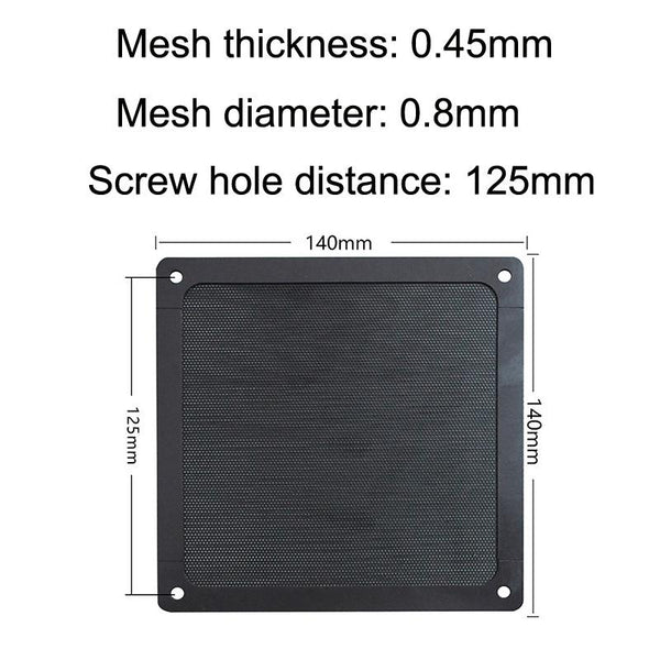 10pcs 14cm Punching Magnetic Suction PVC Cooling Fan Dust Net Desktop Computer Industrial Fan Filter Cover