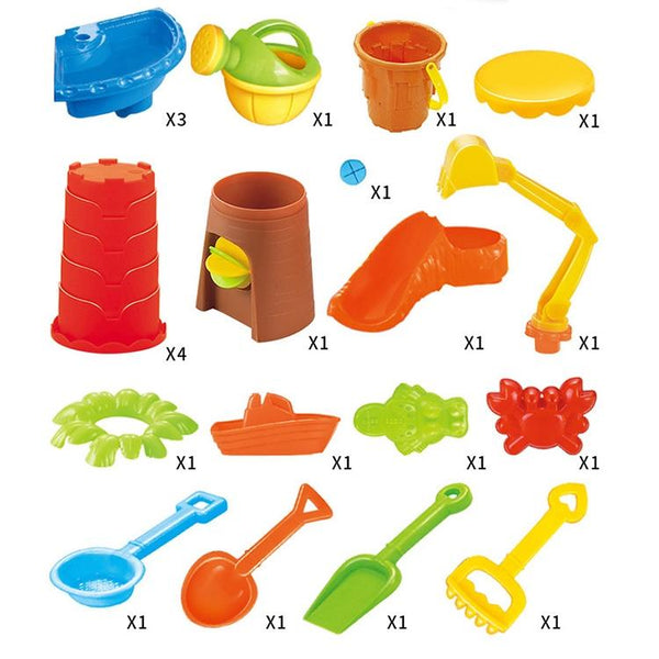 Outdoor Sandy Beach Table Toys Set for Kids(Tree and Round Table)