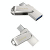 SanDisk Type-C + USB 3.1 Interface OTG High Speed Computer Phone U Disk, Colour: SDDDC4 Silver Metal Shell, Capacity: 128GB