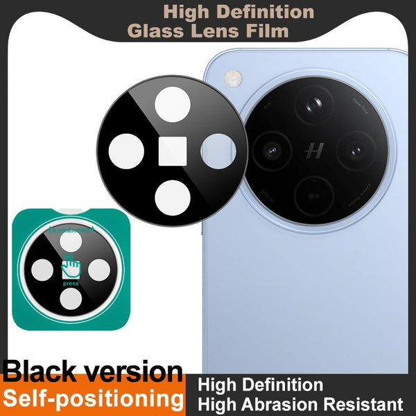 For OPPO Find X8 5G imak Black Version HD Glass Rear Camera Lens Film, Self-positioning Version