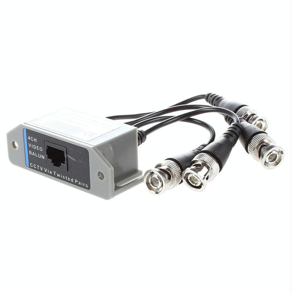4CH Video Balun over Cat5/6 (BNC to RJ45) 600m CCTV