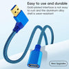 USB 3.0 Female To USB 3.0 Male Side Elbow Extension Cable for USB Disk Mouse / Keyboard / Printer, Length:1m(Left Elbow)