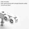Stainless Steel Sliding Door Hanging Wheel Silent Smooth And Wear-Resistant Sliding Door Pulley Nylon Hanging Rail, Specification:4 Wheels