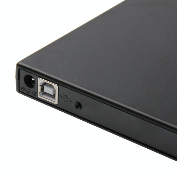 USB 2.0 Universal Notebook External 12.7mm CD/DVD SATA Port Optical Drive Box Kit(Black)