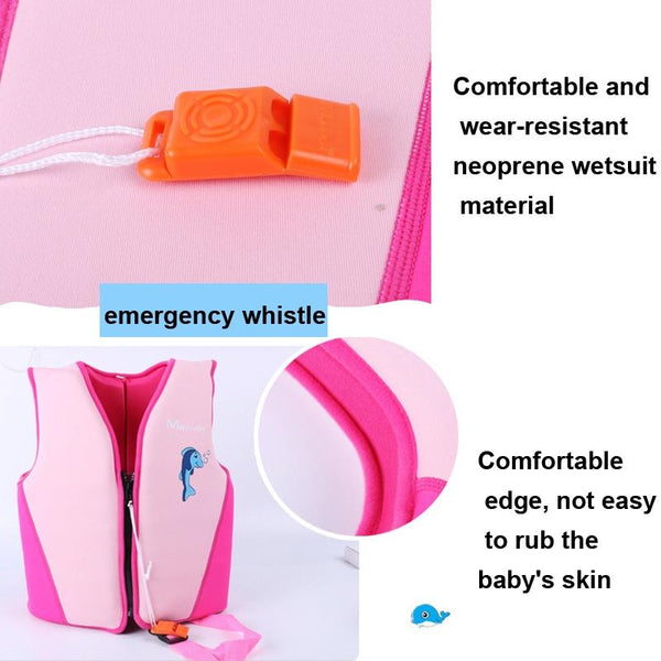 Manner  QP2003 Children Life Jacket Foam Buoyancy Suit For Swimming, Size: S(Pink)