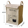 Jute Storage Box Fabric Dirty Clothes Basket Miscellaneous Sorting Storage Bag(Women T-shirt)