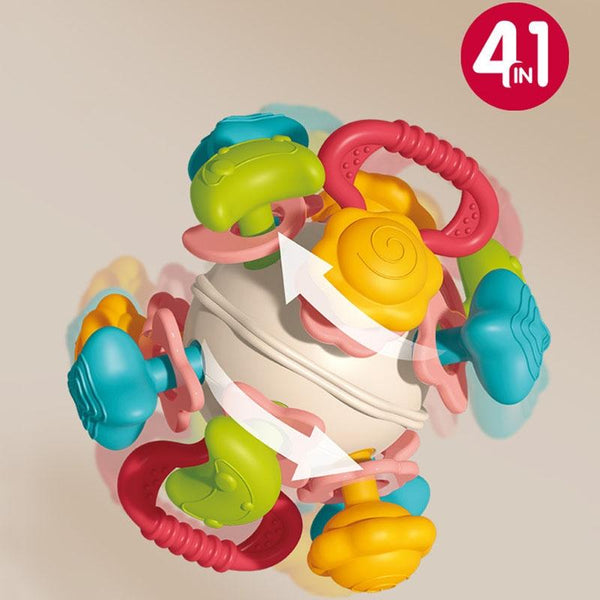 Baby Puzzle Fun Finger Pumping Toys Enlightenment Early Teaching Toys, Style: Space Hand Ball