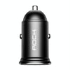 ROCK H11 4.8A 24W Mini Dual USB Car Charger(Black)