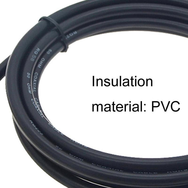 BNC Male To BNC Male RG58 Coaxial Adapter Cable, Cable Length:3m