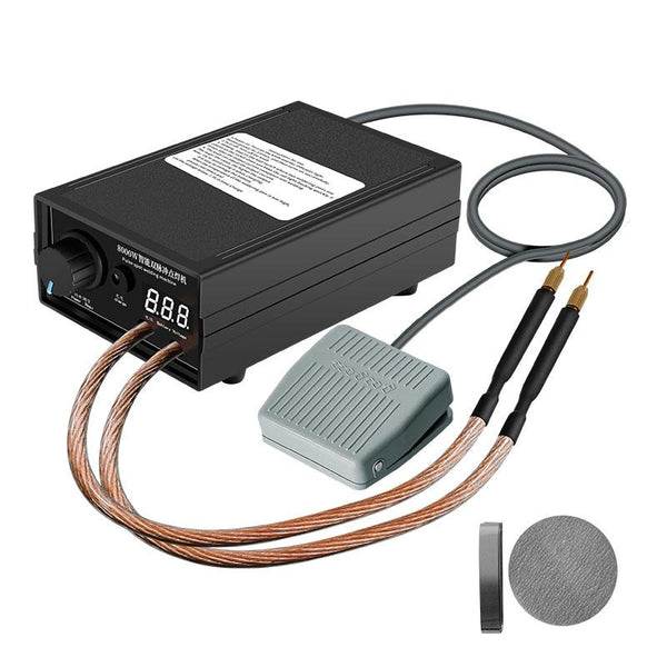 8000W High Power 18650 Battery Handheld Spot Welding Machine, Style: Footswitch Version EU Plug