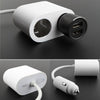 Original Xiaomi Youpin ROIDMI 2 in 1 120W 10A Car Cigarette Lighter + Dual USB Port Quick Charge Car Charger(White)