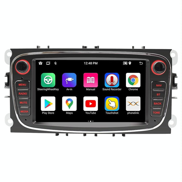 For Ford Focus 7 Inch HD Android Navigation Bluetooth RDS Radio, Size: 2+64G(Black)