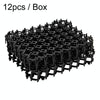 12pcs / Box Anti-Cats Barbed Spike Net Mat Sofas Gate Garden Cats Repellent Tool, Style: Without Screw(Black)