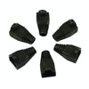 Network Cable Boots Cap Cover for RJ45, Black (100 pcs in one packaging , the price is for 100 pcs)(Black)