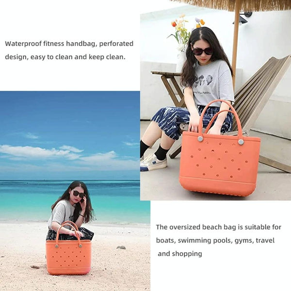 Outdoor EVA Hole Waterproof Bag Beach Bags(Purple)