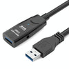 D.Y.TECH USB 3.0 Male To Female Extension Cable Double Shielded Chip Data Cable, Length: 10m