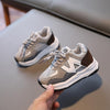 628 Children Sports Mesh Shoes Baby Soft Sole Running Shoes, Size: 21(Gray)