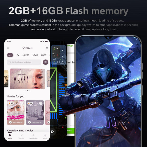 Spark 20 Pro+ / SDT77, 2GB+16GB, Face Identification, 6.28 inch Screen Android 6.0 SC7731 Quad Core, Network: 3G, Dual SIM (Black)