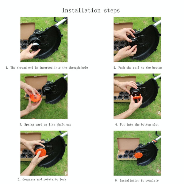 Lawn Mower Accessories For WORX Lawn Mowers, Product specifications:  Orange Coil