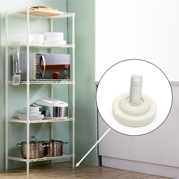 50 PCS Adjustable Foot Pad Furniture Screw Support Stub, M8x18