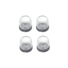 4pcs / Set Thickened Wear-Resistant Table And Chair Leg Covers Household Quiet Non-Slip Stool Foot Protector, Style: Mini Small Round Transparent