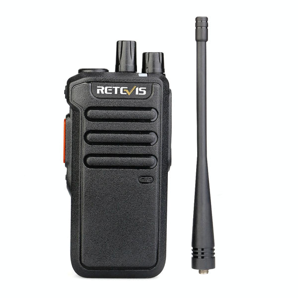 RETEVIS RT43 5W UHF 400-480MHz 32CHS DMR Digital Two Way Radio Handheld Walkie Talkie, US Plug(Black)