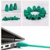 Network Cable Boots Cap Cover for RJ45, Green (100 pcs in one packaging , the price is for 100 pcs)(Green)
