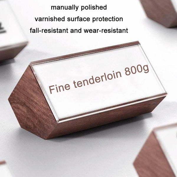 Walnut Pentagonal Jewelry Display Price Tag Board(70x32mm)