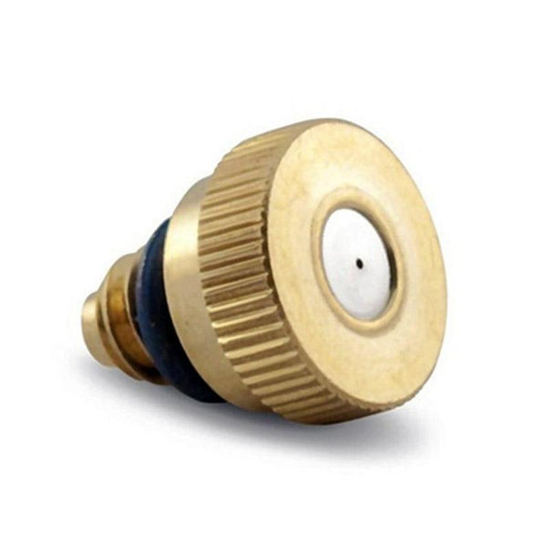 Outdoor Lawn Garden PE Hose Mist Watering Line Misting Cooling System with 16 x Mist Nozzles, Length: 12m (Black)