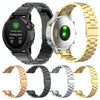 For Garmin Fenix5/Forerunner935/Garmin Approach S60 3-Beads Stainless Steel Metal Quick Release Watch Band(black)