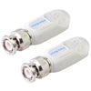 2x CCTV Video Balun CAT5 to BNC Adapter White - 330m