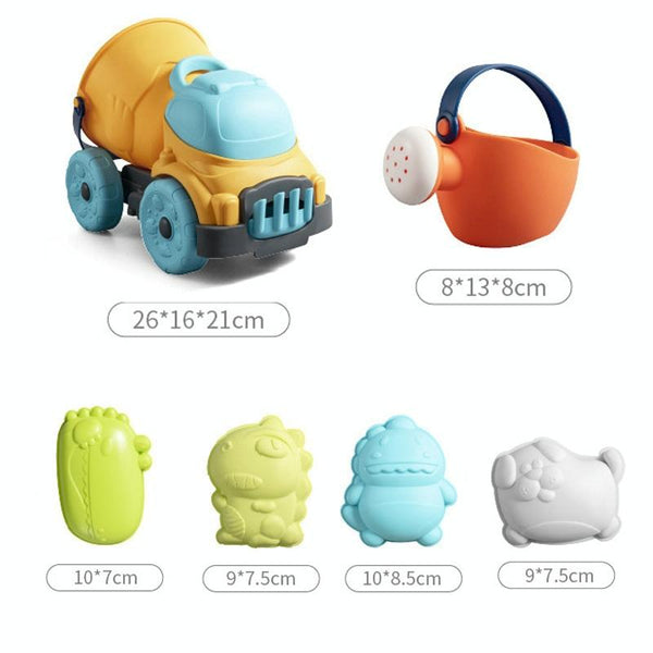 8 PCS / Set Beach Car Beach Toy Set Children Sand Shovel And Water Play Tools